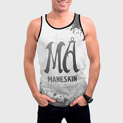 Майка-безрукавка мужская Maneskin - white gradient, цвет: 3D-черный — фото 2
