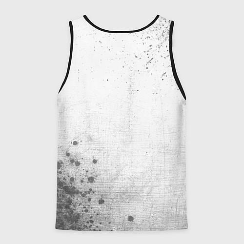 Мужская майка без рукавов Rust - white gradient вертикально / 3D-Черный – фото 2