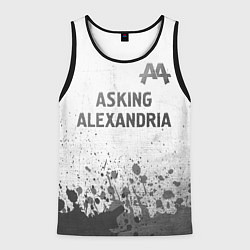 Мужская майка без рукавов Asking Alexandria - white gradient посередине