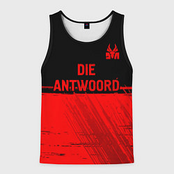 Мужская майка без рукавов Die Antwoord - red gradient посередине