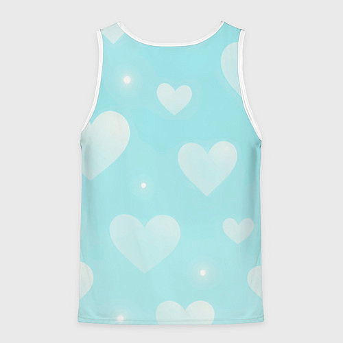 Мужская майка без рукавов Astro логотип в цветочном венке / 3D-Белый – фото 2