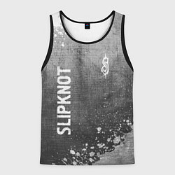 Мужская майка без рукавов Slipknot - grey gradient вертикально