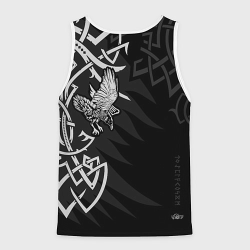 Мужская майка без рукавов Верные спутники Одина / 3D-Белый – фото 2