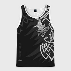 Майка-безрукавка мужская Верные спутники Одина, цвет: 3D-белый