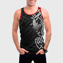Майка-безрукавка мужская Верные спутники Одина, цвет: 3D-красный — фото 2