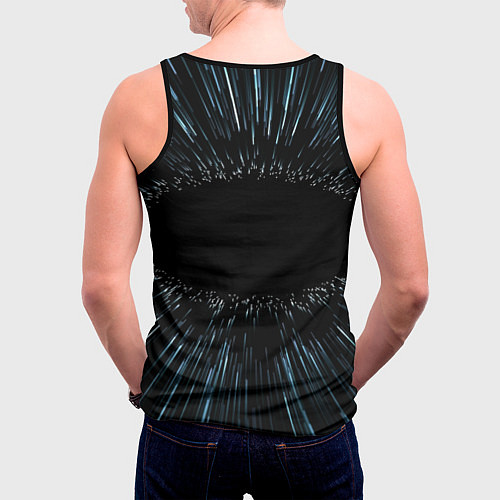 Мужская майка без рукавов Звёздные войны космический прыжок / 3D-Черный – фото 4