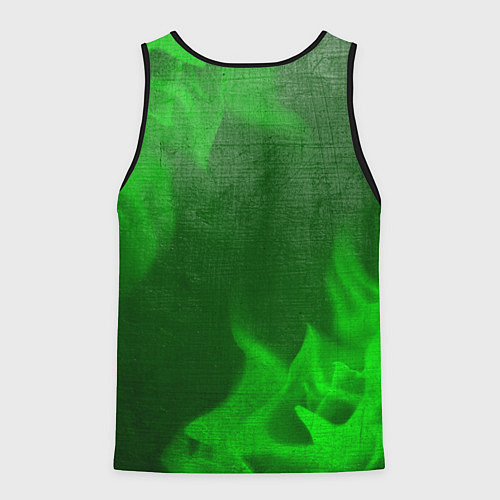 Мужская майка без рукавов Counter Strike 2 - green gradient / 3D-Черный – фото 2