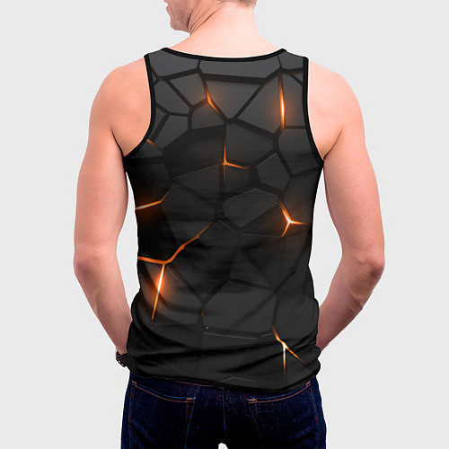 Мужская майка без рукавов Нью Йорк Айлендерс - НХЛ хоккей / 3D-Черный – фото 4