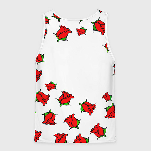 Мужская майка без рукавов Monster energy steel rose / 3D-Белый – фото 2