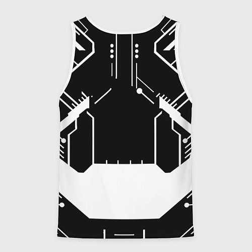 Мужская майка без рукавов Monster energy geometry / 3D-Белый – фото 2