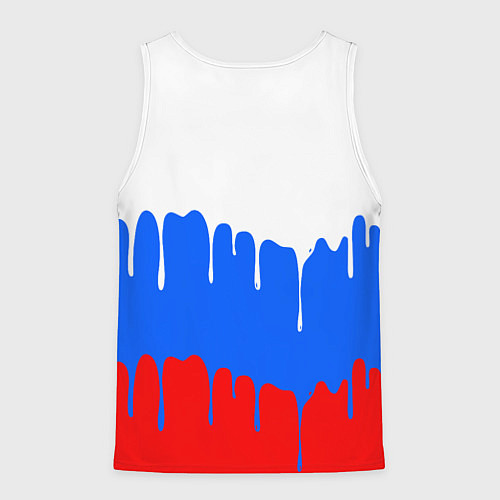 Мужская майка без рукавов Патриот - флаг / 3D-Белый – фото 2