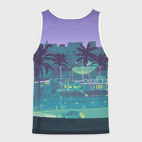 Мужская майка без рукавов Риал даймз из Gta 6 / 3D-Белый – фото 2