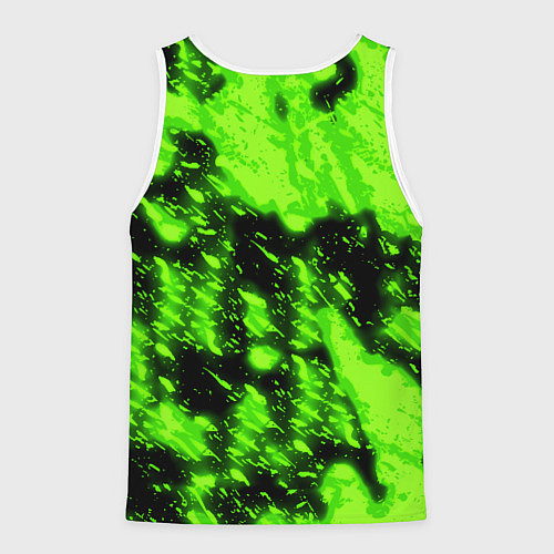 Мужская майка без рукавов Monster energy кислотное лого / 3D-Белый – фото 2