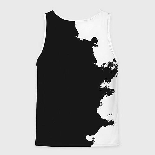Мужская майка без рукавов Monster energy краски белые / 3D-Белый – фото 2