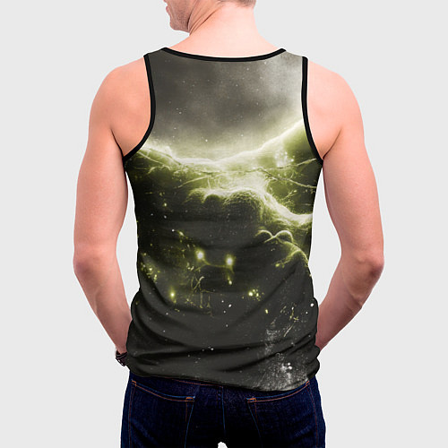 Мужская майка без рукавов Карта с Билли Айлиш / 3D-Черный – фото 4