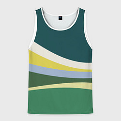 Майка-безрукавка мужская Спектр июльский луг, цвет: 3D-белый