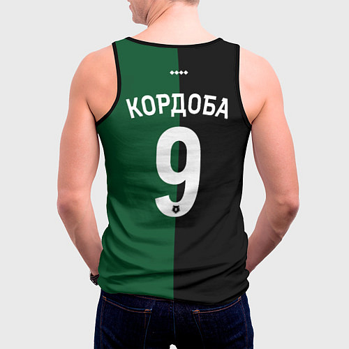 Мужская майка без рукавов Кордоба - ФК Краснодар / 3D-Черный – фото 4
