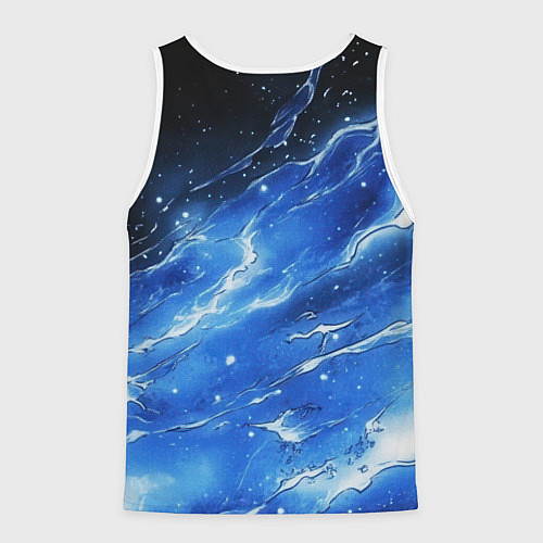 Мужская майка без рукавов Bones глаза закрыты / 3D-Белый – фото 2