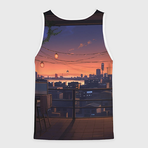 Мужская майка без рукавов Bones в аниме / 3D-Белый – фото 2