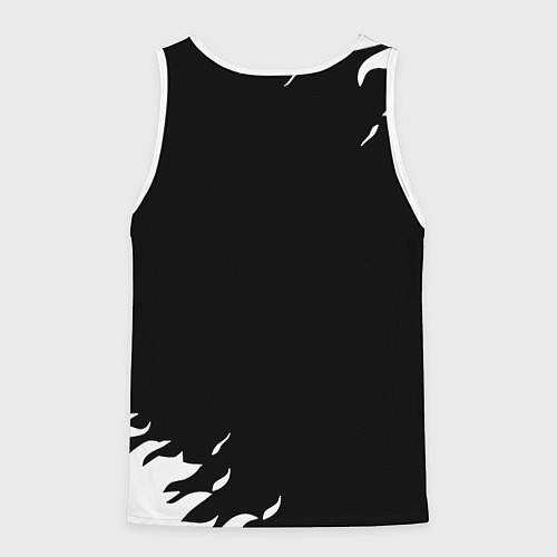 Мужская майка без рукавов Monster energy fire white / 3D-Белый – фото 2