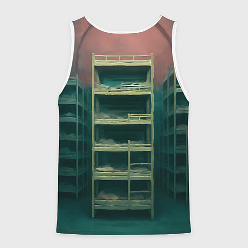 Мужская майка без рукавов Игра в кальмара игрок 001 / 3D-Белый – фото 2