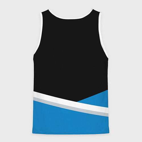 Мужская майка без рукавов Даллас Маверикс - линии / 3D-Белый – фото 2