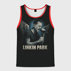 Майка-безрукавка мужская Chester Bennington - Angel, цвет: 3D-красный