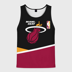 Майка-безрукавка мужская Майами Хит - линии, цвет: 3D-черный
