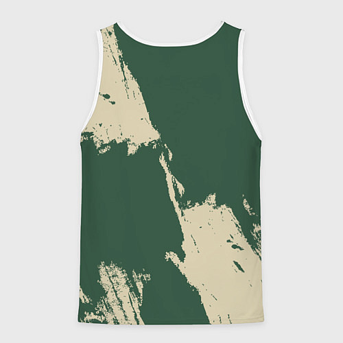 Мужская майка без рукавов Милуоки Бакс - разлитая краска / 3D-Белый – фото 2