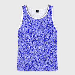 Мужская майка без рукавов Ярко-синий текстура хлопья
