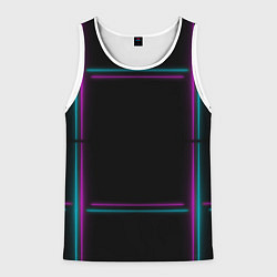 Мужская майка без рукавов Neon pink light blue