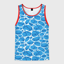 Мужская майка без рукавов Волновая рябь на поверхности воды паттерн