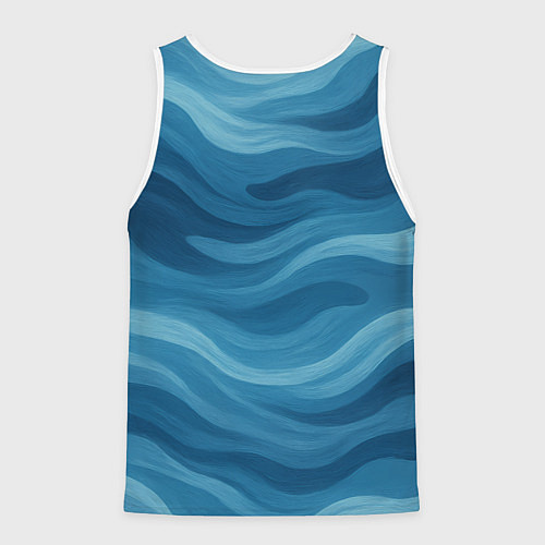 Мужская майка без рукавов ВМФ Медведь с АК-47 / 3D-Белый – фото 2