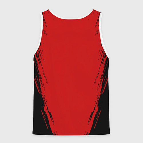 Мужская майка без рукавов Они воин самурай / 3D-Белый – фото 2