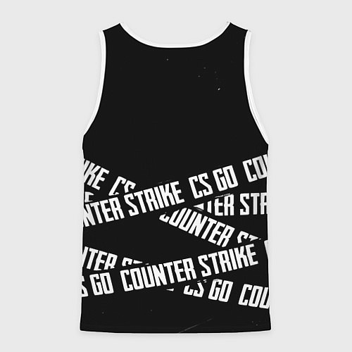 Мужская майка без рукавов Doom x counter strike / 3D-Белый – фото 2