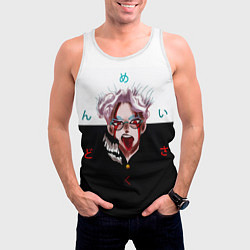 Майка-безрукавка мужская Аниме Дандадан Окарун, цвет: 3D-белый — фото 2