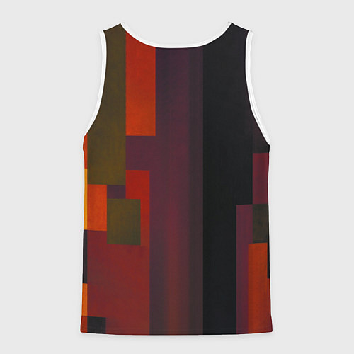 Мужская майка без рукавов Девушка с автоматом ретрофутуризм поп-арт 1970-е / 3D-Белый – фото 2