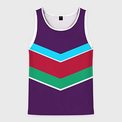 Мужская майка без рукавов Фиолетовый с полосами