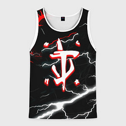 Мужская майка без рукавов Doom шторм текстура