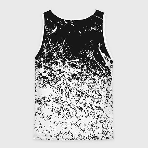 Мужская майка без рукавов Doom краски всплеск кисти / 3D-Белый – фото 2