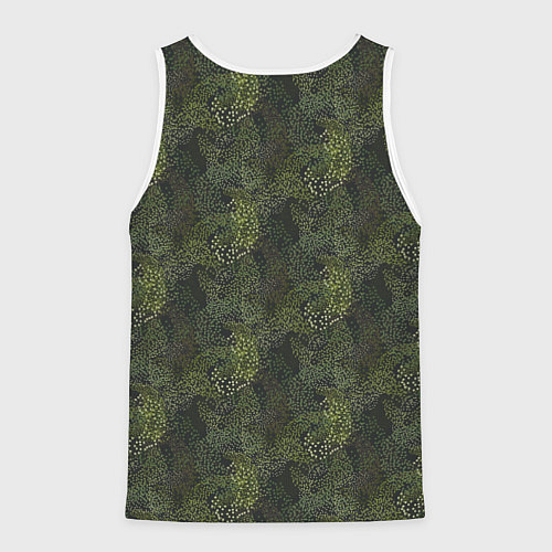 Мужская майка без рукавов Лев - сила мужество отвага / 3D-Белый – фото 2