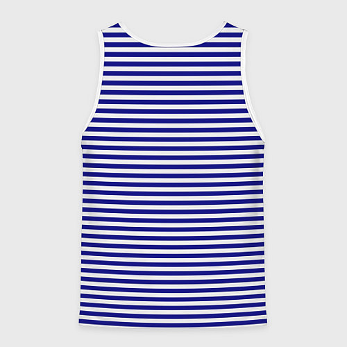 Мужская майка без рукавов Тельняшка моряка / 3D-Белый – фото 2