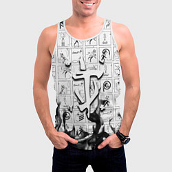 Майка-безрукавка мужская Doom x portal fire, цвет: 3D-белый — фото 2