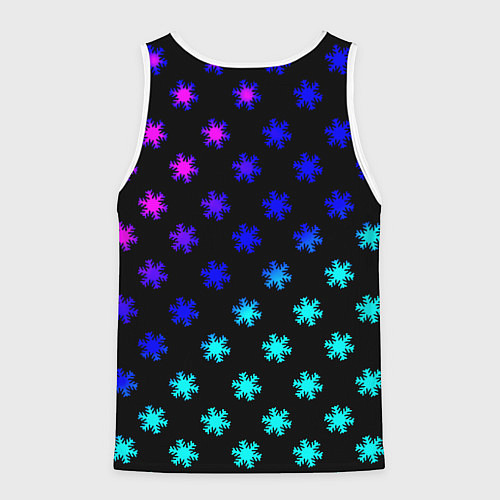 Мужская майка без рукавов Doom winter neon / 3D-Белый – фото 2