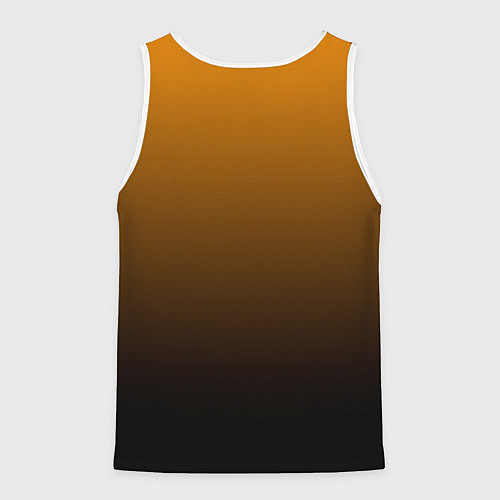 Мужская майка без рукавов Orange gradient / 3D-Белый – фото 2