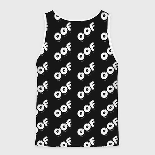 Мужская майка без рукавов Doom off black / 3D-Белый – фото 2