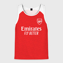 Майка-безрукавка мужская Арсенал Лондон домашняя форма 2025 2026, цвет: 3D-белый