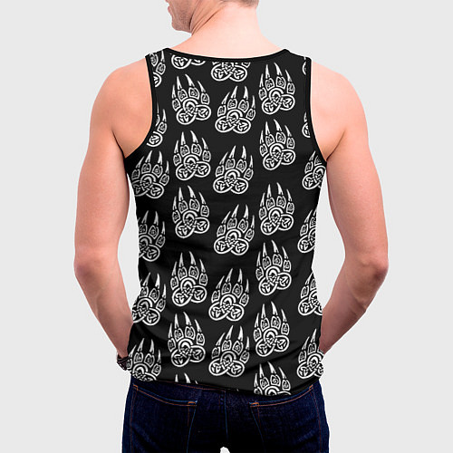 Мужская майка без рукавов Doom хищник леса / 3D-Черный – фото 4