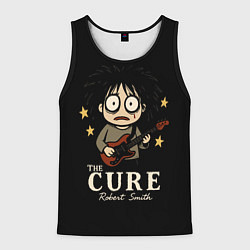 Майка-безрукавка мужская The Cure, Роберт Смит, цвет: 3D-черный