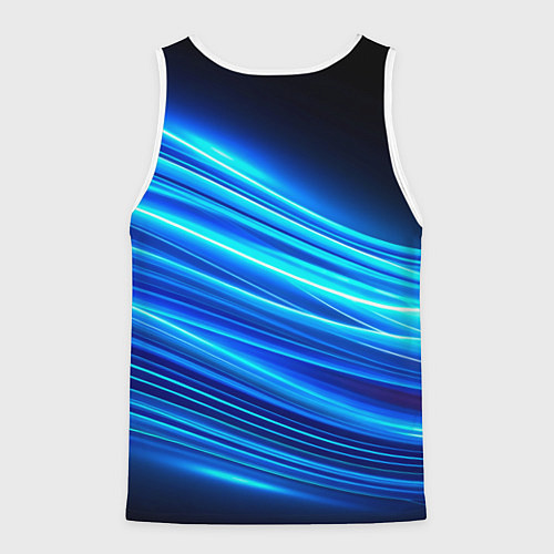 Мужская майка без рукавов Лиса в косухе и гитарой - рок звезда / 3D-Белый – фото 2